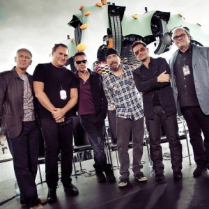 U2 with Paul McGuinnes during the U2360 tour